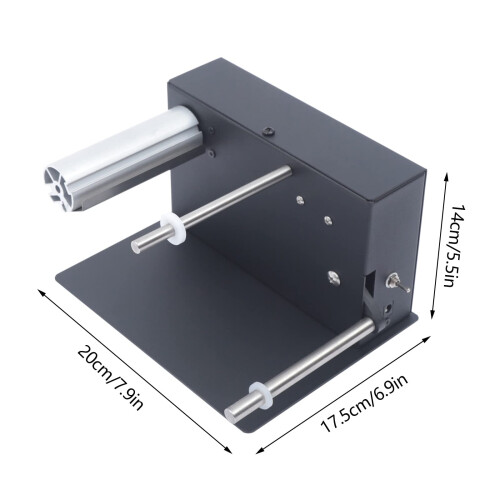 Automatic Label Rewinder Aluminum Alloy 1.5in Core TwoWay Rotation for Barcode Printers 1