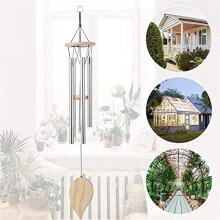 3X Wind Chimes for Outside, with S Hook DIY Wood Pendant Garden Wind Chime Home Decor Wind Chimes