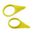 400Pcs Loose Wheel Lug Nut Indicator for 32mm 33mm Nuts High Visibility Yellow Wheel Check Indicator 5