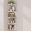 Wall Mounted Corner Storage Rack Classic Wall Rack 5 Layers Semicircular Partitions for Bookshelf Storage Decoration A 6
