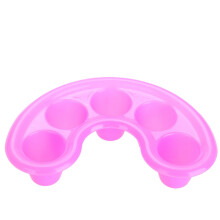 5pcs UV Nail Gel Removal Dishes Acrylic Finger Bowls Soak Off Plastic 10cm