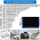 2X Jeu de Tournevis 142-en-1 Jeu de Tournevis Multi-Angles Multifonctions Jeu D'Outils 3