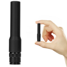 Dubbelbands telescopische flexibele antenne VHF UHF BNC-connector omnidirectionele amateurradioantenne voor draagbare communicatieapparaten