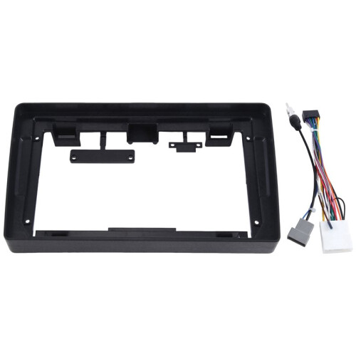 2X Frame de Rádio de Carro de 9 Polegadas para  NAVARA D40 2006-2012 Kit Dash Instalar Facia Console Bezel Adapter 2