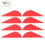 36pcs Red Rubber Arrow Fletches for Compound Bow DIY Accessory 2