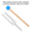 Aluminum Medical Tuning Fork 528Hz Nervous System Testing Silver 17.5cm 3