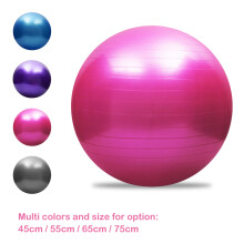 Anti-Platzen PVC Yoga Ball 45cm-75cm, 150kg Tragfähigkeit, Rosa/Blau/Metallic