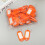Multifunktionaler Schlüsselanhänger (50er-Pack) Orange 4