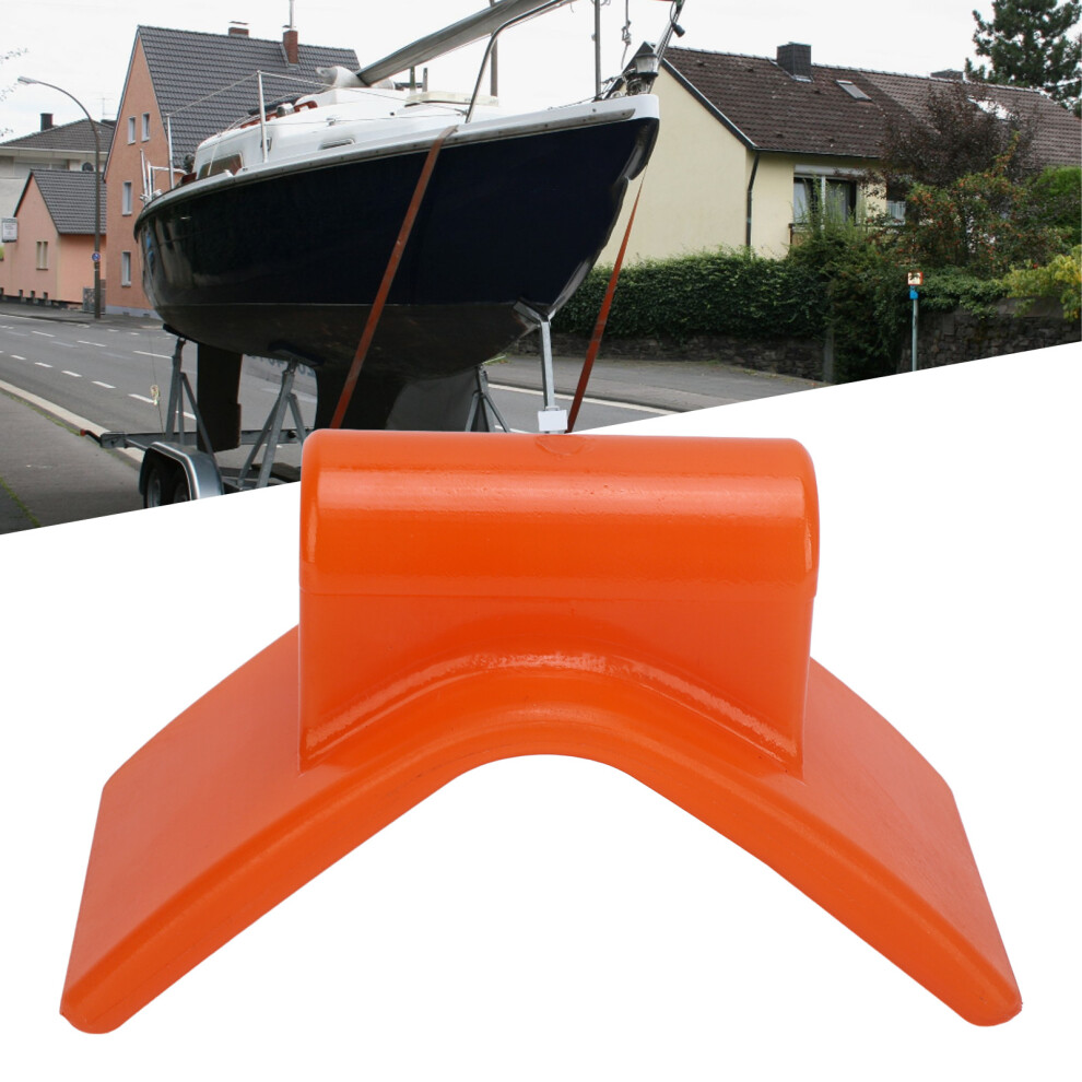 Boat Trailer Bow Stop V Block 3In Wide 5.3In V Span Mount Hole 1/2In Orange 9411391111229