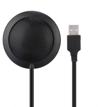 M2 Wired 360 Omnidirectional Desktop Microphone USB Black 2m Cable