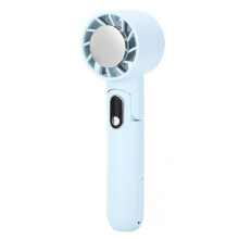 Handheld USB Fan H8, 5 Speed Levels, 4000mAh Blue Portable Fan