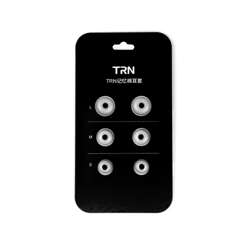 Trn 3 Pairs Of Headphone Memory Foam Earmuffs In-Ear Headphones To Enhance The Bass Slow Rebound Earplugs 4.5-5Mm Diameter Grey 6031559363418