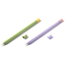 2PCS for Pencil 1St Generation Pen Cover Double-Spell Silicone Pencil Case Stylus Pen Case Protective Cover