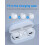 Earplug replacement, white, 3-piece set 4