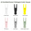 24 Pack Reusable Cable Ties,4.2 Inches Adjustable Silicone Cable Straps,Cable Organizer,Cord Wrap and Hook Loop(24 Pack) 3