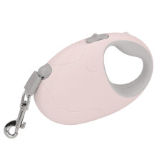 Retractable Dog Leash 13x9x3.2cm Pink Anti Slip Handle for Medium Small Dogs