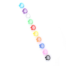 Colorful 8mm Pigeon Foot Rings Set of 200 Bird Leg Bands No Words