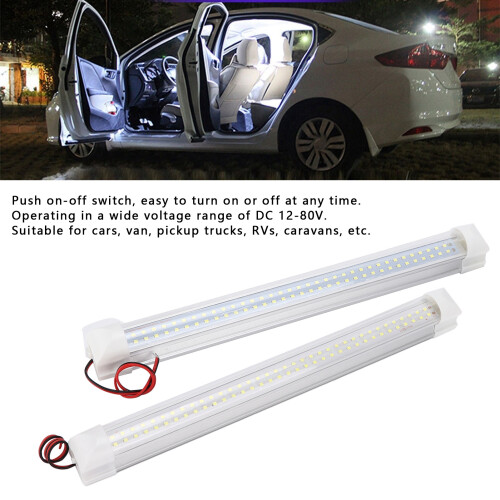 72LED Car Interior Light 12V White Strip