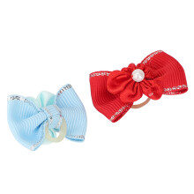 Dog & Cat Hair Bows 20pcs - Shine Hairbands & Ropes for Grooming Durable & Cute