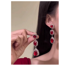 (#22) Royal Drop Earrings for Women - Vintage Elegant Alloy