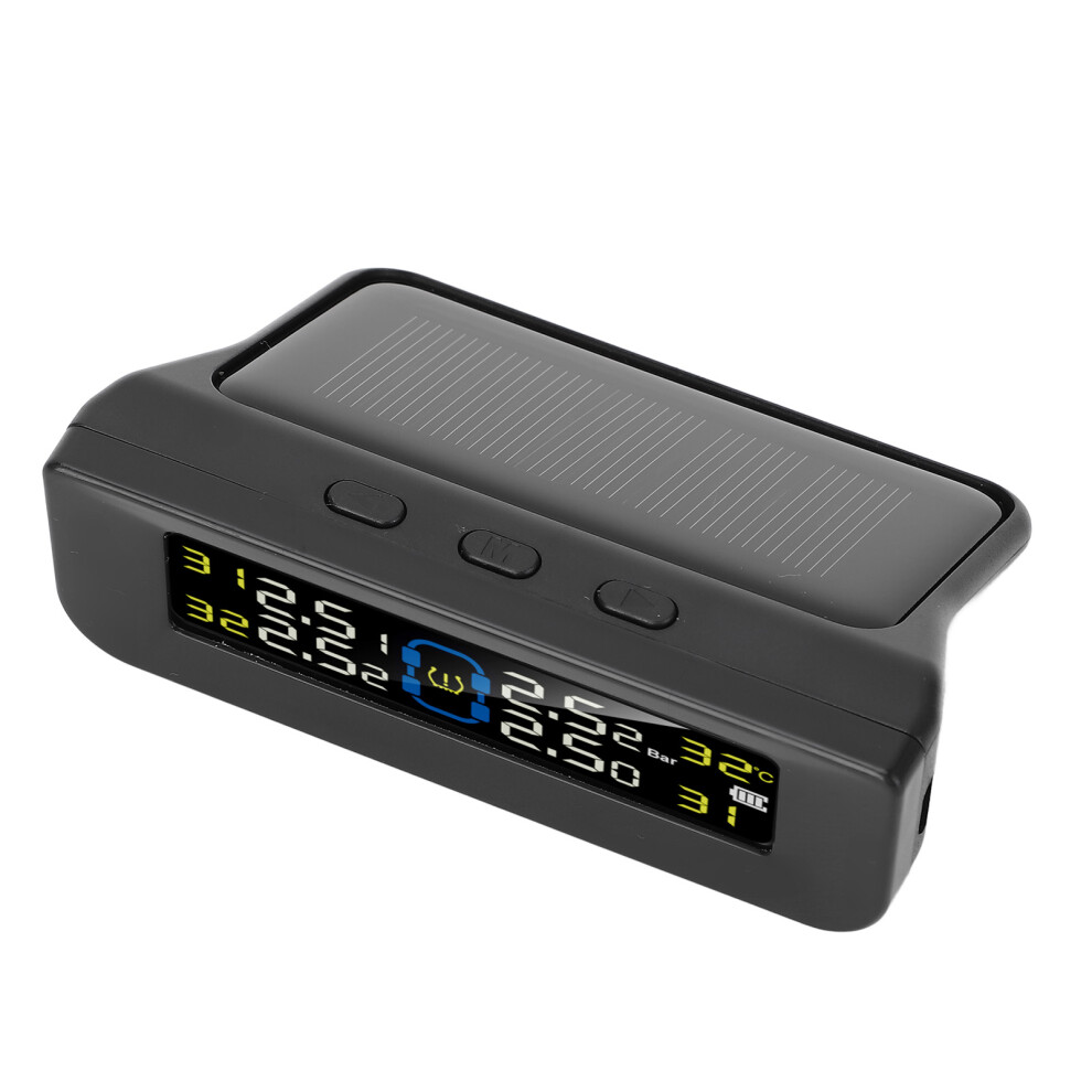 Wireless Solar Tire Pressure Monitor System With 4 Sensors, Lcd 9421391113413