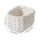 (White) 2PCS Small Woven Storage Baskets for Nursery 6