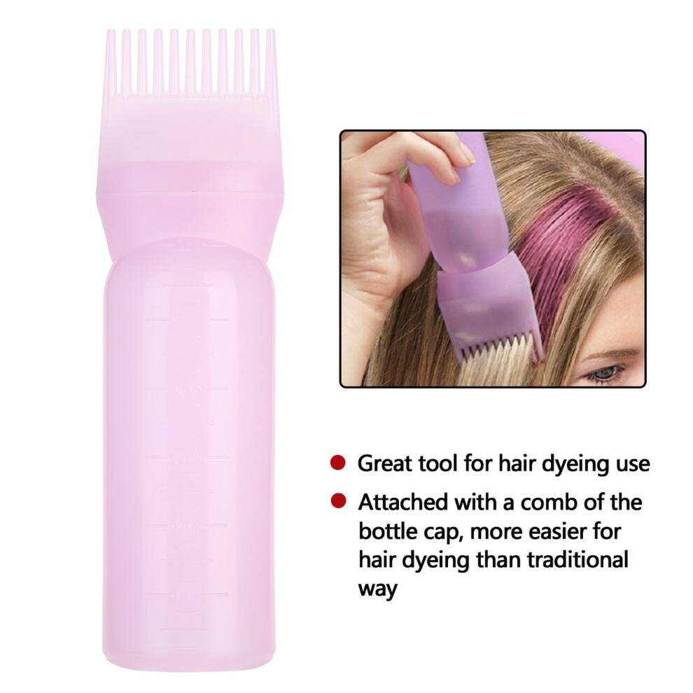 160ml Colour Hair Dye Bottle with Comb Scale