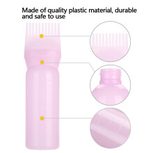 160ml Pink Hair Dye Bottle with Comb Applicator Tool