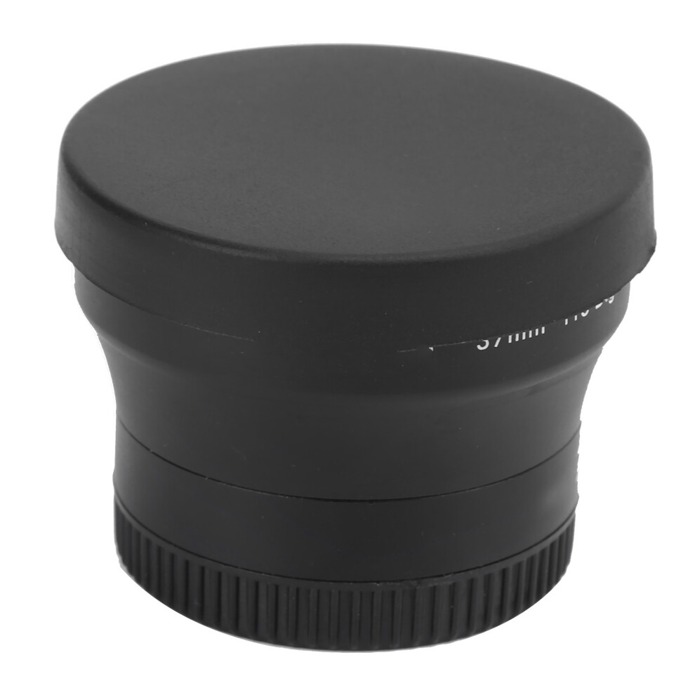 Alloy Optical Glass 0.45X Wide-Angle Lens For 37Mm Camera Black 9361391788559