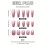 (S) Pink Cat Eye Fake Nails, Unbreakable Manicure Tips 2