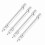 100mm Chrome Valve Extension Rod Set 4