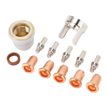 13Pcs Plasma Cutter Consumables 1.0mm Electrodes Nozzles for PT-60 PT-40