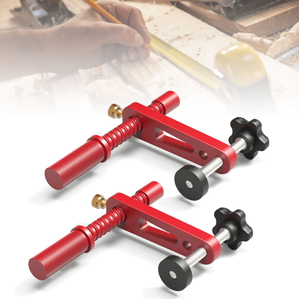 Red Aluminum Bench Dog Clamp Set 20Mm For Woodworking Workbench 9301391116167