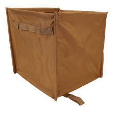 Large 33L Collapsible Outdoor Trash Can, Khaki, 32cm Storage Bin
