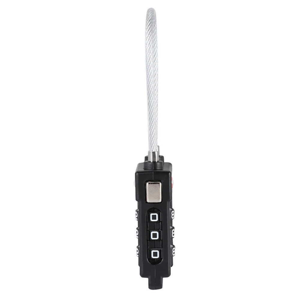 Tsa Steel Wire Lock 3-Digit Combo Lock For Travel Suitcase Model Tsa21100 Black 6901391632778