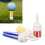 3PCS Colored Plastic Nylon Golf Tees - Small/Medium/Large Sizes 1