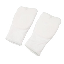 Breathable Elastic Boxing Hand Wraps with Padded Inner Gloves White