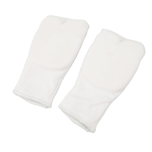 Breathable Elastic Boxing Hand Wraps, Padded, White, One Size