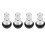 Universal Aluminium Alloy Valve Stem Caps 4 Pack 9