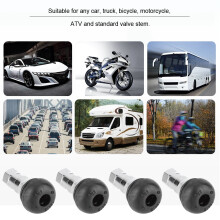 Set of 4 Aluminium Alloy Valve Stem Caps UK
