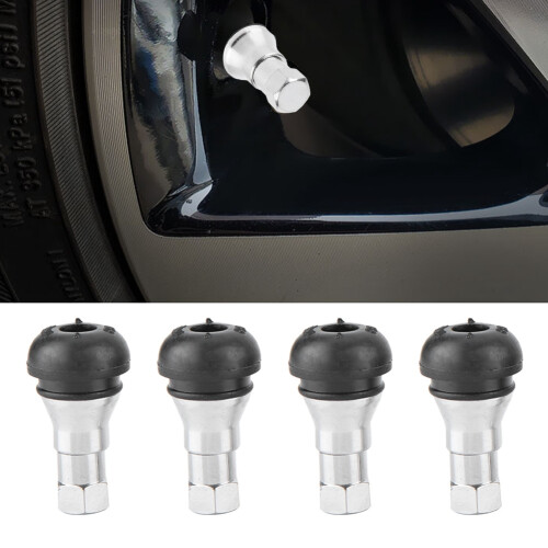 4pc Universal Aluminium Alloy Tyre Valve Caps 1