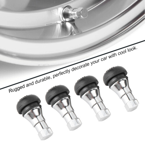 4pc Universal Aluminium Alloy Tyre Valve Caps 2
