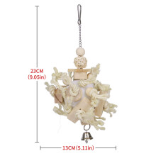(1336) Colorful Chewable Hanging Ball for Bird Cage Toys