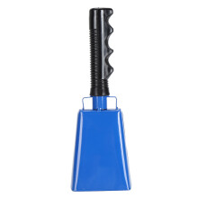 Loud Blue Cow Bell Noise Maker 23x5.7cm for Sports & Music Cheer