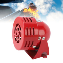 110dB Mini Electric Motor Horn Buzzer with Strobe, 12V, 77x75mm