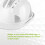 Construction Ventilated ABS Hard Hat with Reflective Stripe, White 7