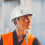 Construction Ventilated ABS Hard Hat with Reflective Stripe, White 6