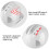 Construction Ventilated ABS Hard Hat with Reflective Stripe, White 9