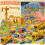 (B) Boys' Engineering Vehicle Christmas Countdown Tearable Calendar Blind Box Set 3