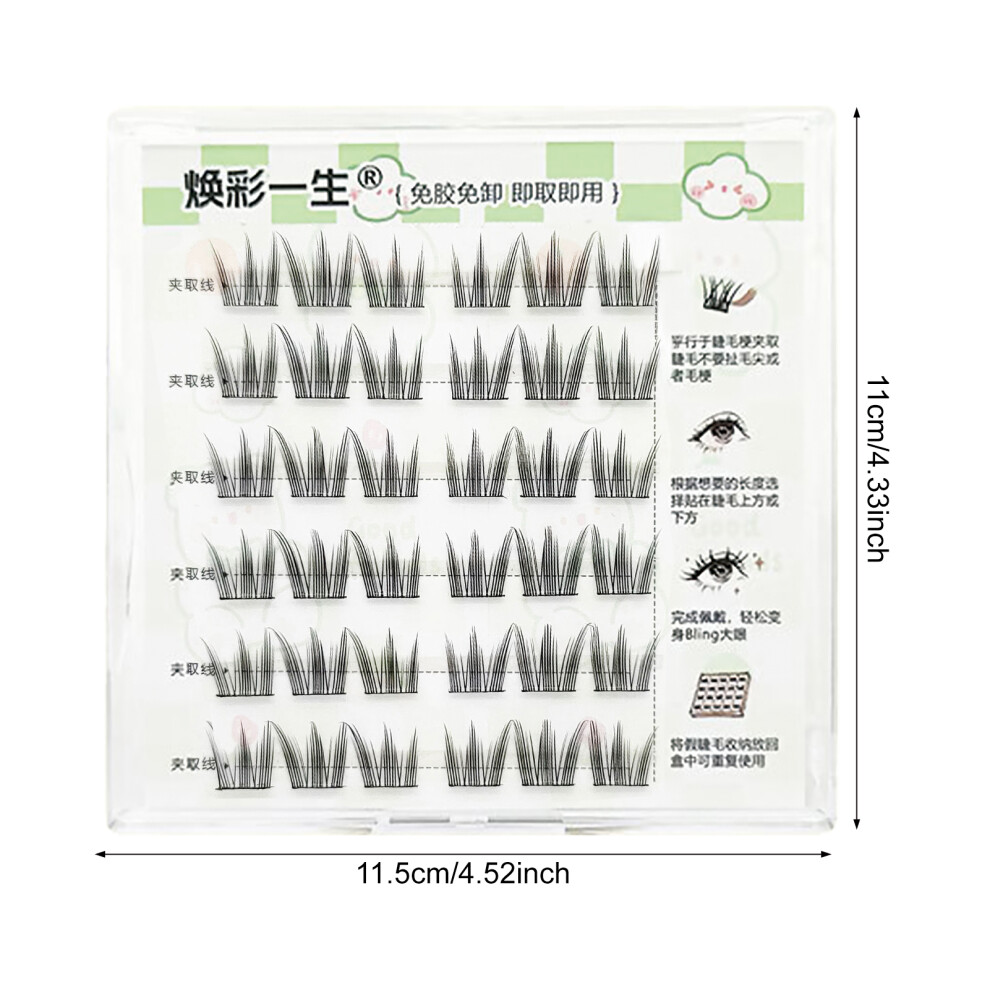 Reach-Tools (A Rich Family) Easy Glueless Wispy Lashes For Beginners - 50 Chars